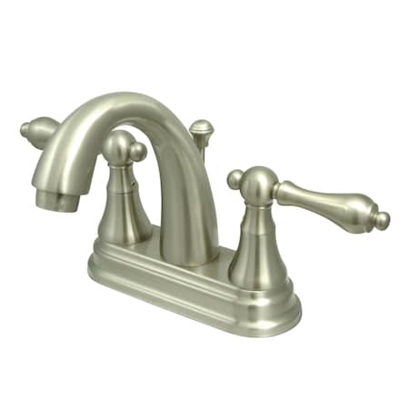Kingston Brass KS7618AL 4" Centerset Bathroom Faucet, Brushed Nickel KS7618AL